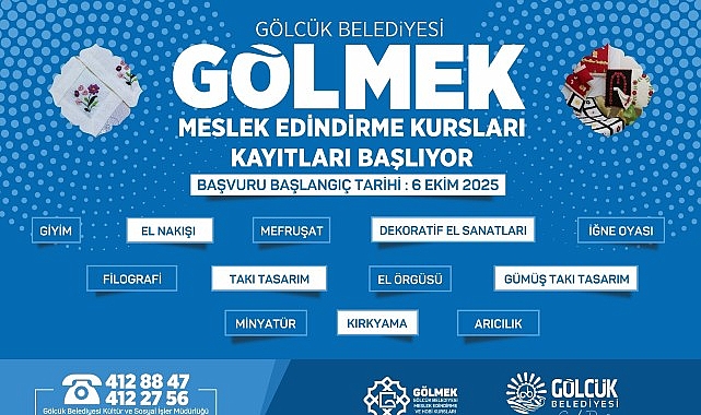 GÖLMEK kurslarında yeni dönem kayıtları 6 Ekim’de başlıyor