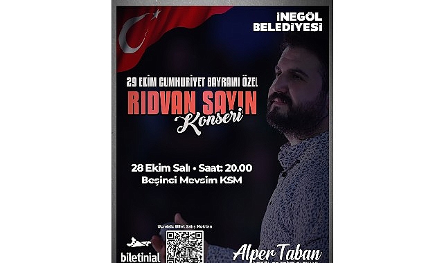 İnegöl Belediyesi’nden Cumhuriyet Bayramı Özel Konseri