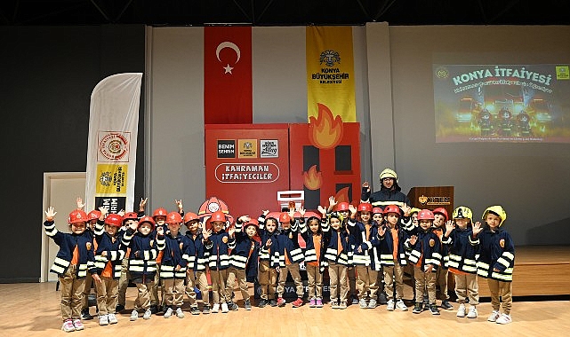 Konya Büyükşehir 31 İlçedeki Tüm 1. Sınıf Öğrencilerine İtfaiye Bilinci Kazandırıyor