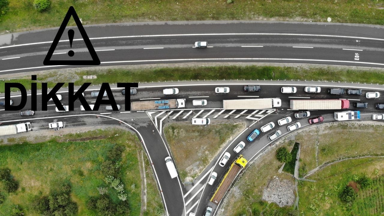 Otoyol çalışması nedeniyle Karabük- Gerede yolu trafiğe kapatıldı