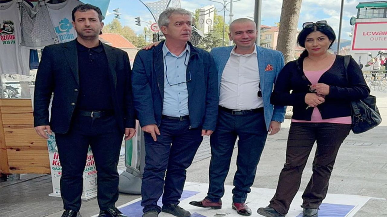 Isparta basını Kaymakkapı’da İsrail’e tepki gösterdi: “Gazze için susmayacağız!”