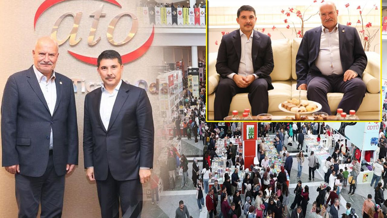 ATO Başkanı Gürsel Baran, Hasan Doğan’ın imza gününe katıldı