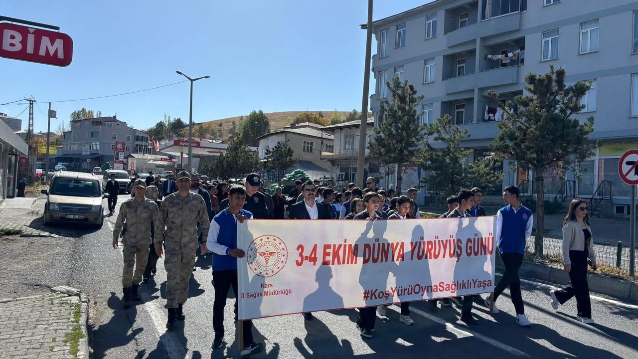Susuz’da “Dünya Yürüyüş Günü” etkinliği düzenlendi