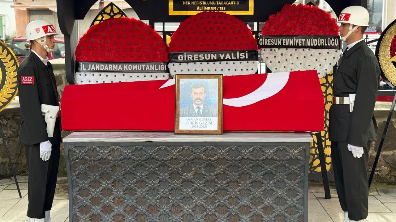 Kıbrıs Gazisi Osman Kumaş son yolculuğuna uğurlandı