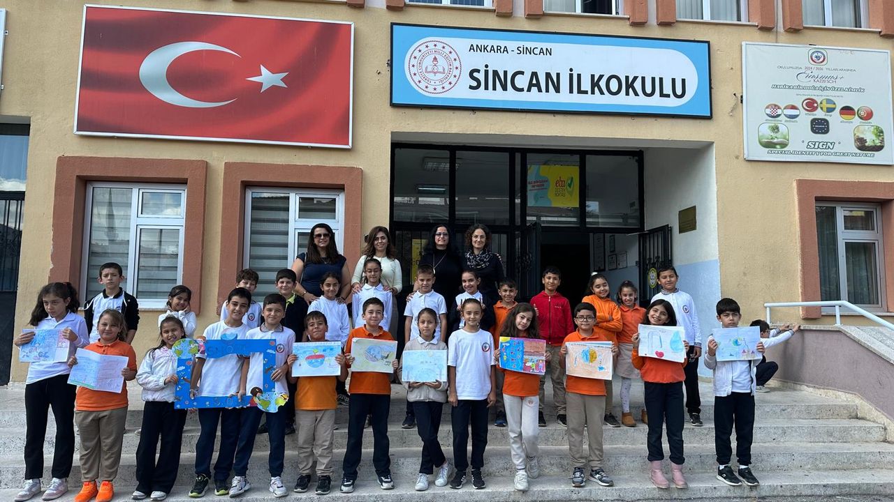 Sincan İlkokulu “S.O.S” projesine hibe aldı
