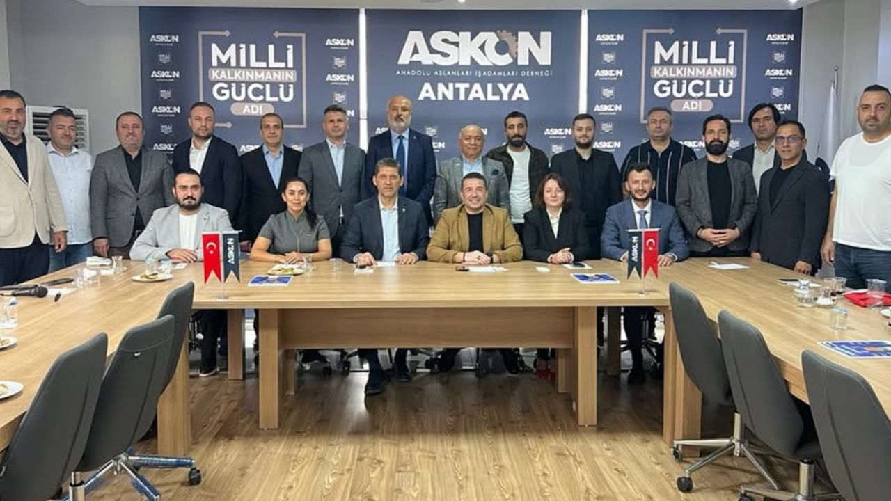 AK Parti Antalya il başkanı Ali Çetin’den ASKON ziyareti