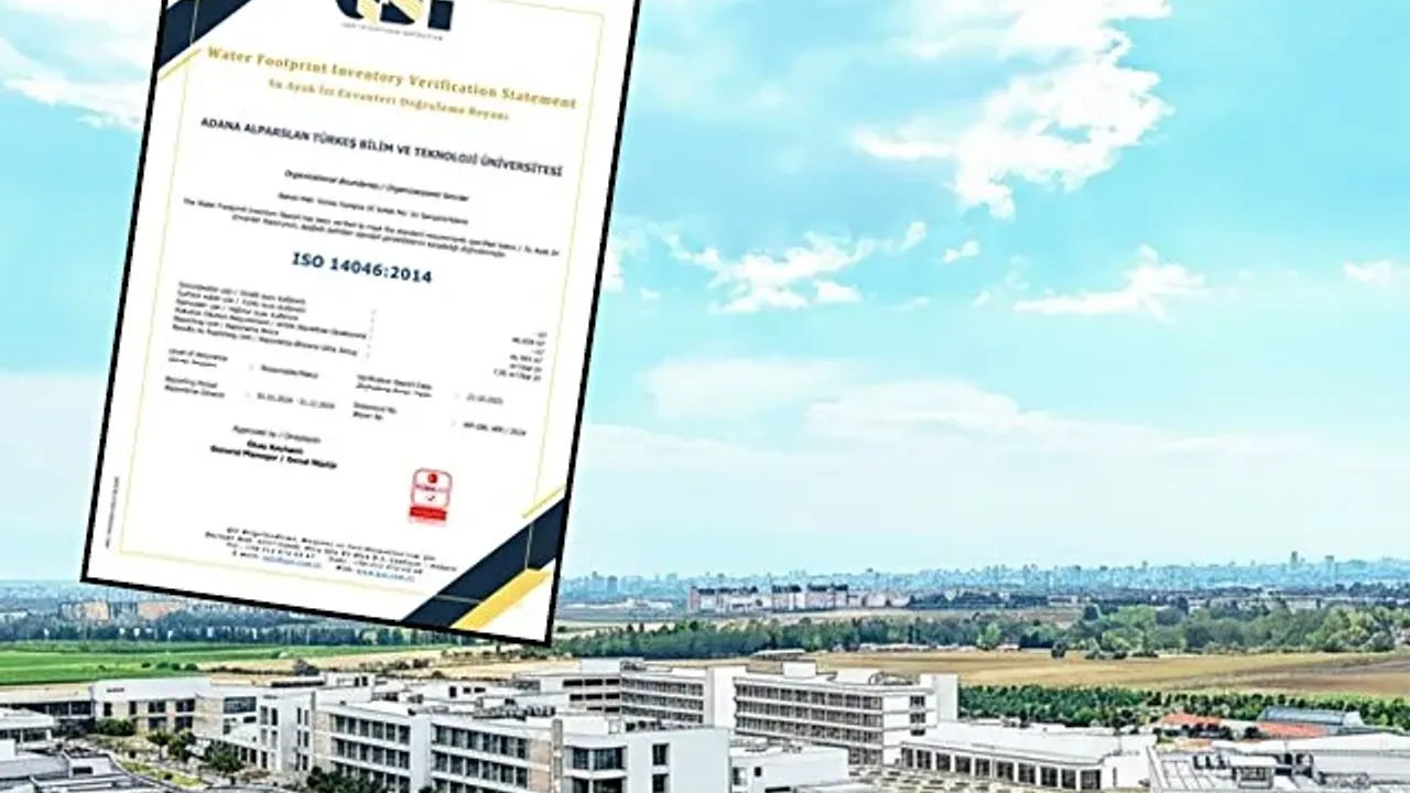 ATÜ su ayak izi belgesi aldı