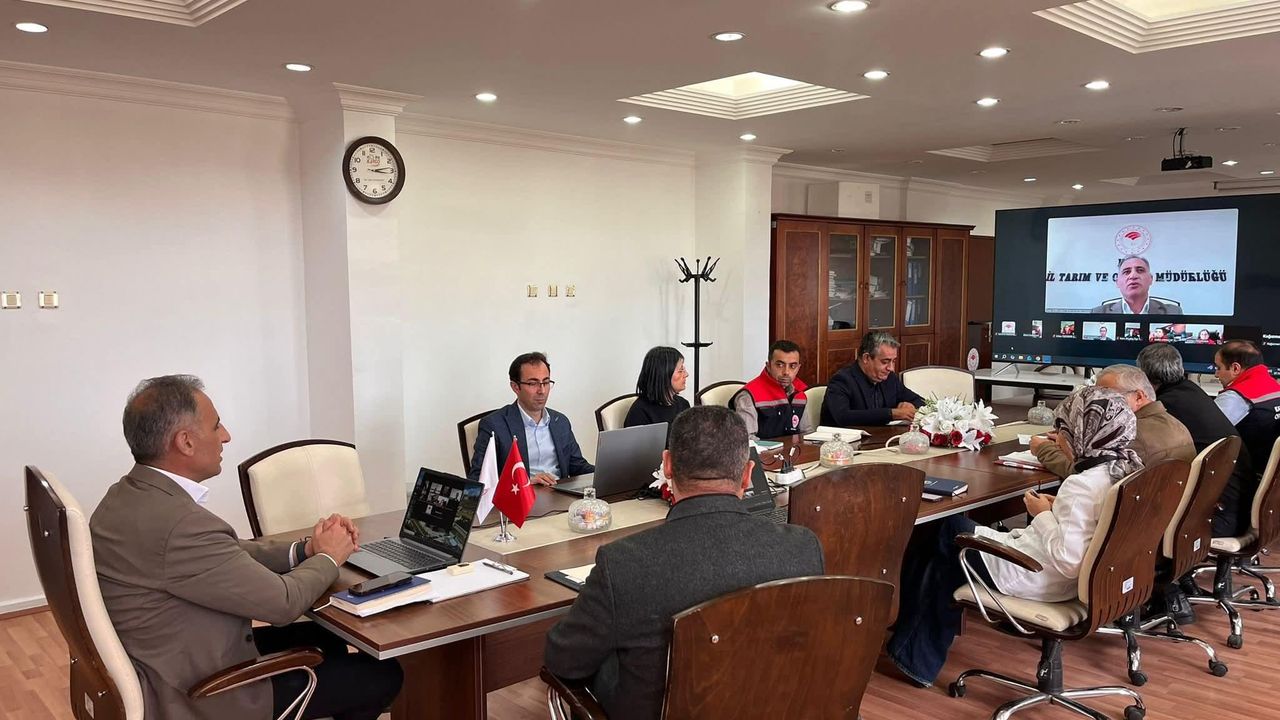 Kars Tarım İl Müdürlüğü’nde değerlendirme toplantısı gerçekleştirildi