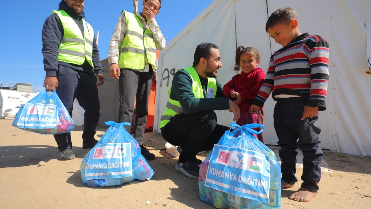 İnsan Vakfı Gazze’de yardımlarını sürdürüyor
