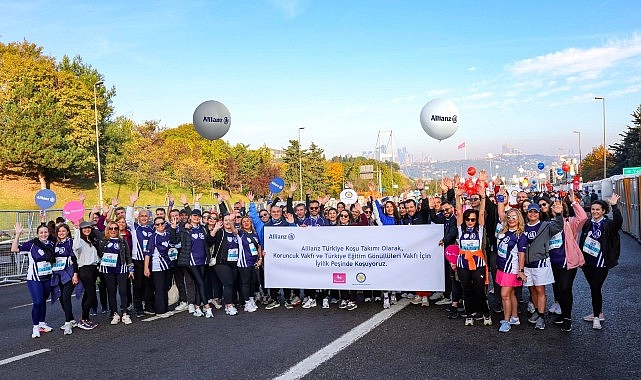 Allianz Türkiye Gönüllüleri, İstanbul Maratonu’nda iyilik peşinde koştu