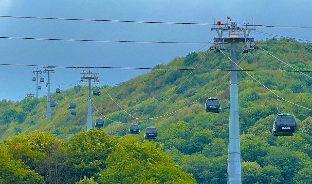 Ara tatil keyfi Kartepe Teleferik’te katlanıyor