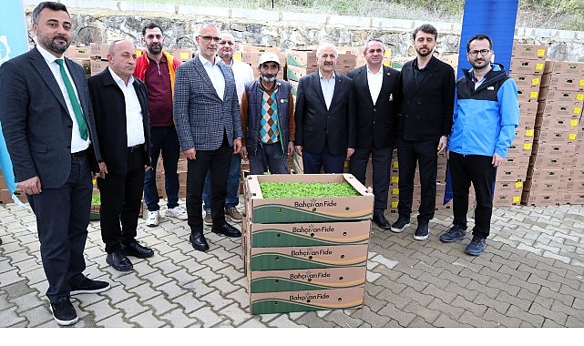 Gebzeli çiftçiye 500 bin sebze fidesi