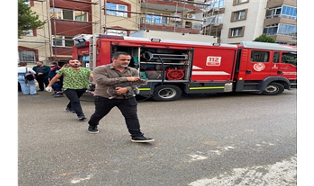 Mazgala düşen kayıp köpek ve yangında mahsur kalan kediler itfaiyenin çabasıyla kurtarıldı