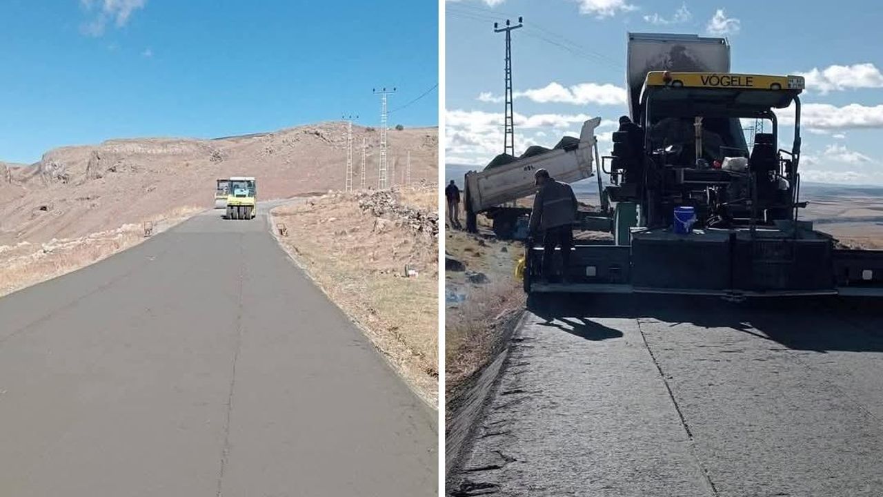 Kars’ın Susuz ilçesi Erdağı Köyü’nde SSB beton yol yapım işi başladı
