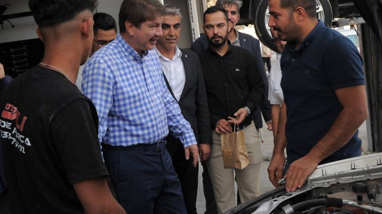 Türel, sanayi esnafını dinledi: “Emeklerimizin meyvesini görmek güzel”