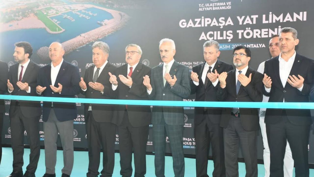 Gazipaşa yat limanı hizmete açıldı