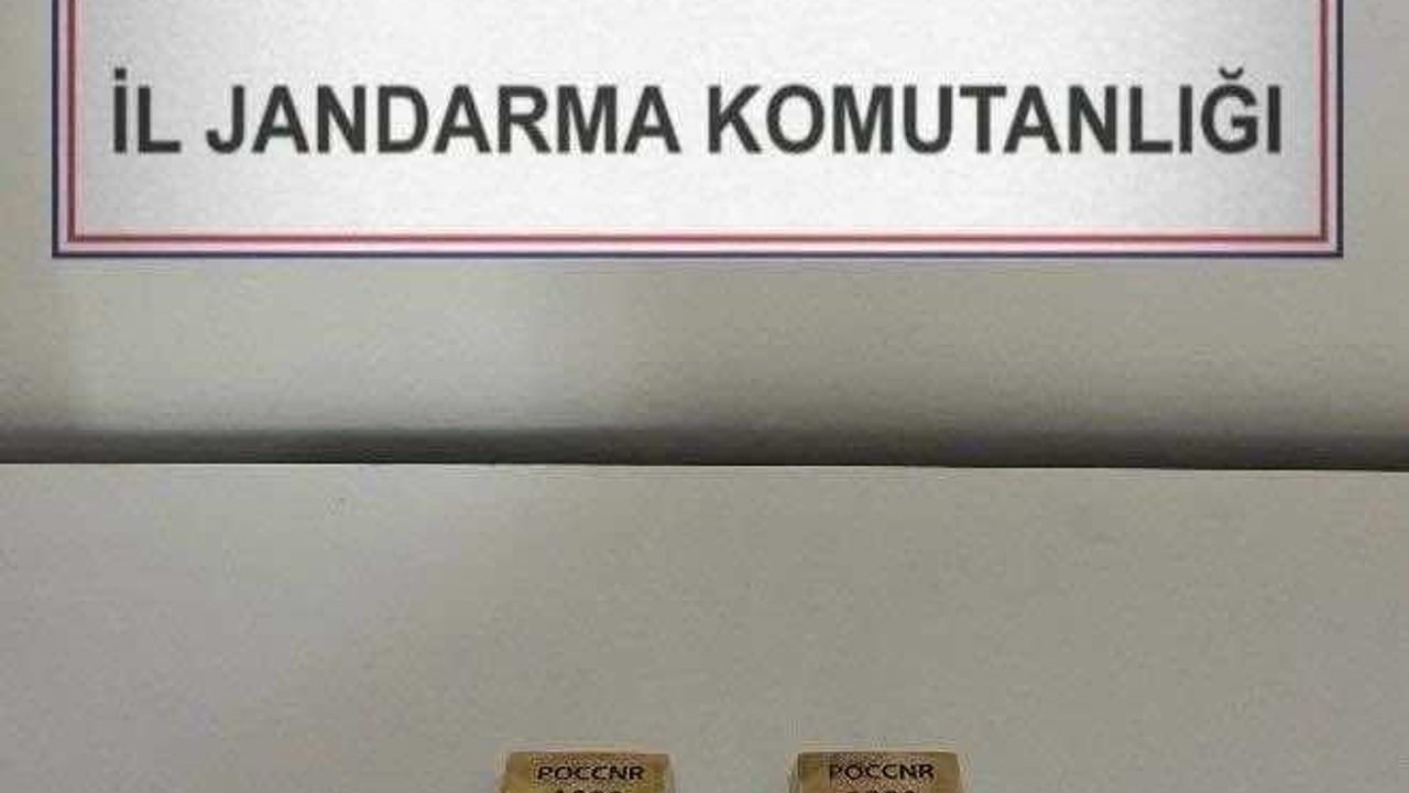 Kars’ta Jandarmadan kaçak altın operasyonu: 2 külçe altın ele geçirildi