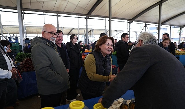 Başkan Hatice Gençay, Pazar Esnafının Yanında