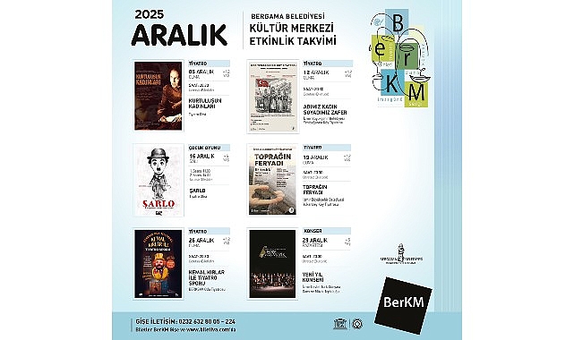 Bergama Belediyesi Kültür Merkezi’nde Aralık Ayı Dopdolu Geçecek