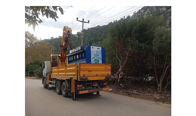 Kemer Belediyesi tarafından 2 mahalleye daha mobil atık getirme merkezi