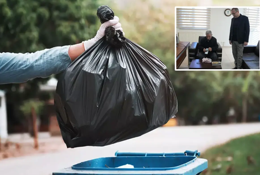 Para Yerine Çöpü Bankaya Götürdü…