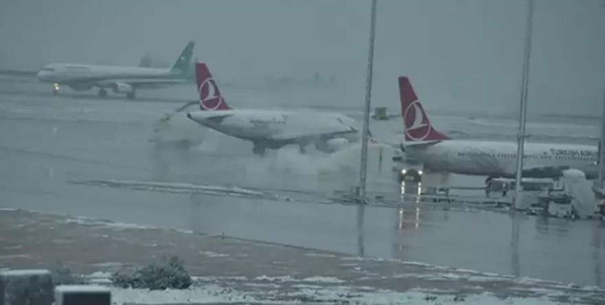İstanbul’da Kar Engeli: Sabiha Gökçen’de Yüzlerce Uçuş İptal!