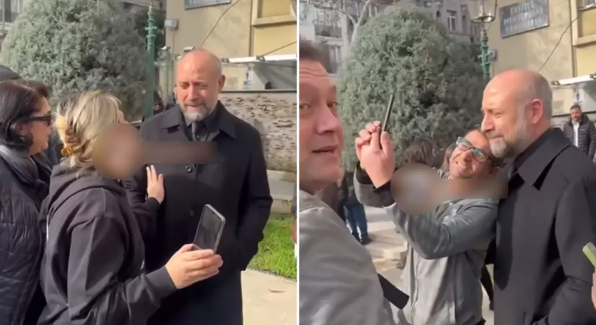 Cenazede Halit Ergenç’e Fotoğraf Baskısı: “Cenazedeyiz” Uyarısı Bile Durduramadı