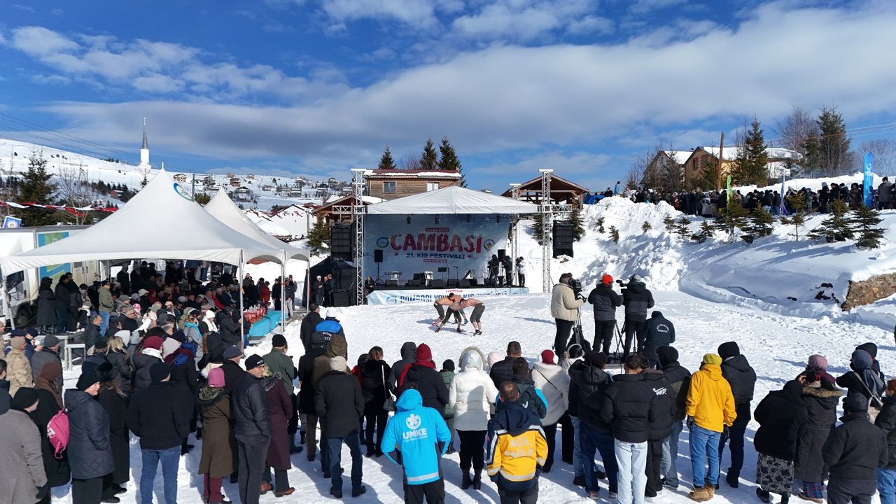Çambaşı’nda festival vardı