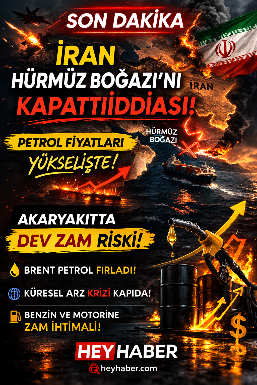 İran Hürmüz Boğazı’nı Kapattı mı? Petrol Fiyatları ve Akaryakıta Zam İddiası Gündemde