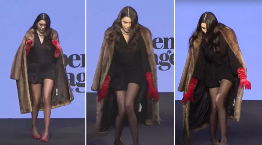 Podyumda Ayakkabı Krizi: Eylem Aytaş Yürüyemeyince Çareyi “Elle” Taşıda Buldu