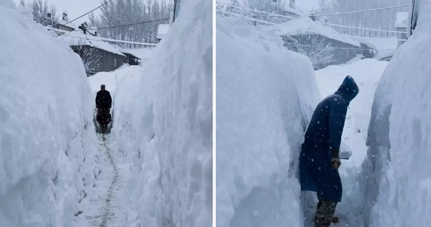 Tunceli Beyaza Teslim: Evler Kar Altında Kayboldu!