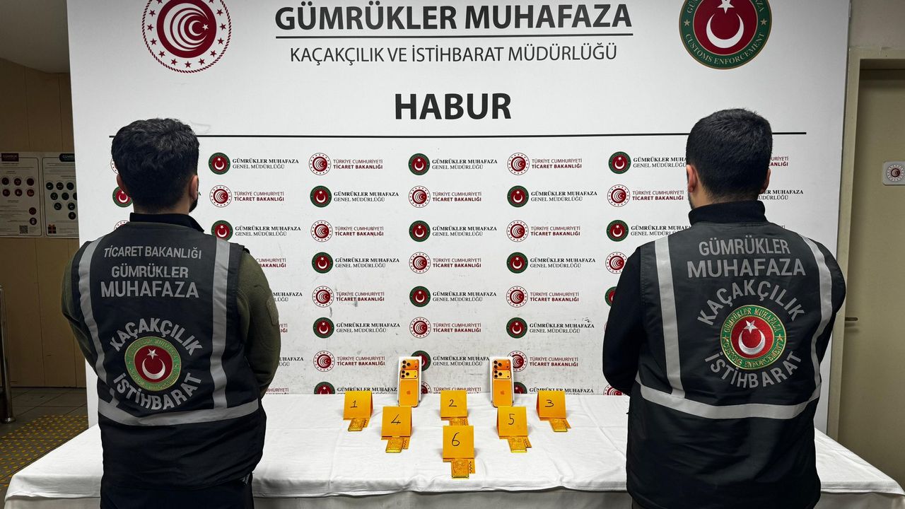 Habur Gümrük Kapısı’nda 41 kilogram altın ele geçirildi