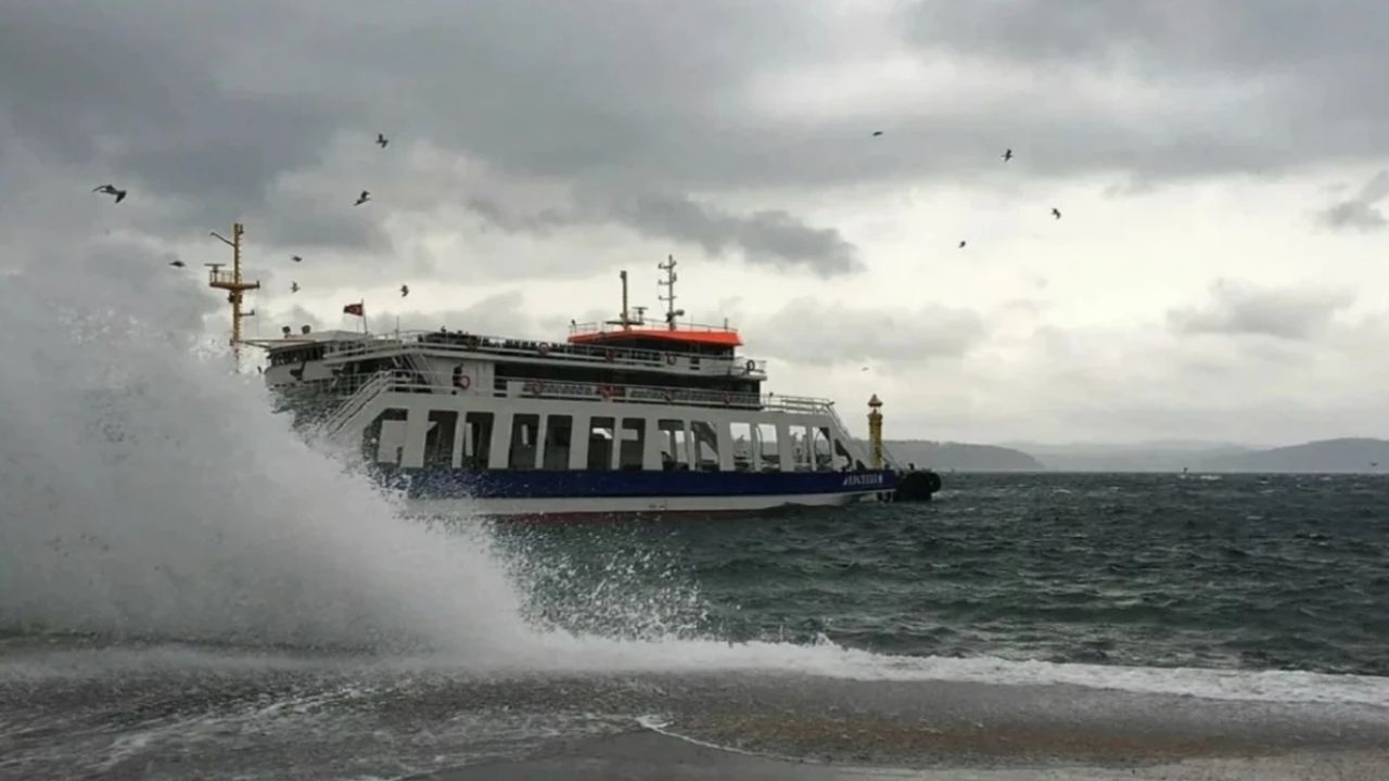Güney Marmara’da feribot seferlerine hava engeli
