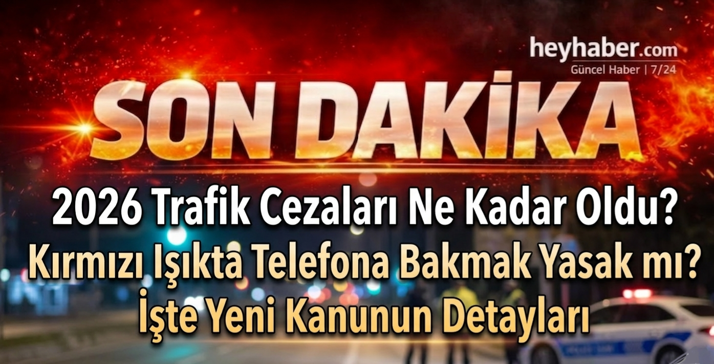 ​2026 Trafik Cezaları Ne Kadar Oldu?​ Kırmızı Işıkta Telefona Bakmak Yasak mı? İşte Yeni Kanun
