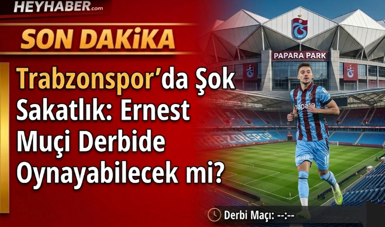 Trabzonspor’da Şok Sakatlık: Ernest Muçi Derbide Oynayabilecek mi?
