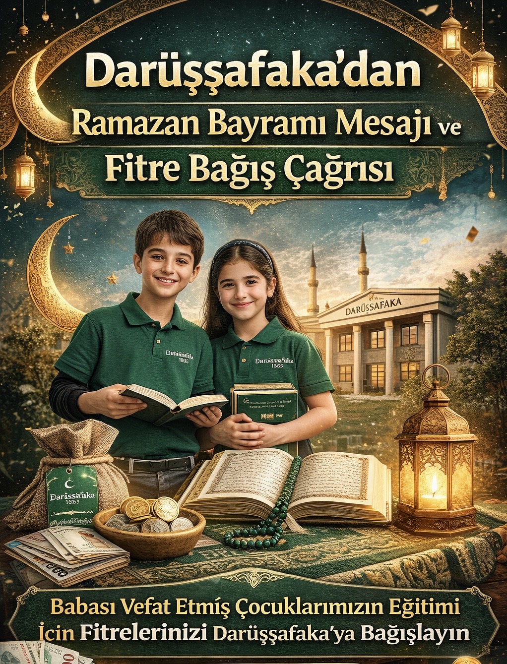 Darüşşafaka’dan Ramazan Bayramı Mesajı ve Fitre Bağış Çağrısı