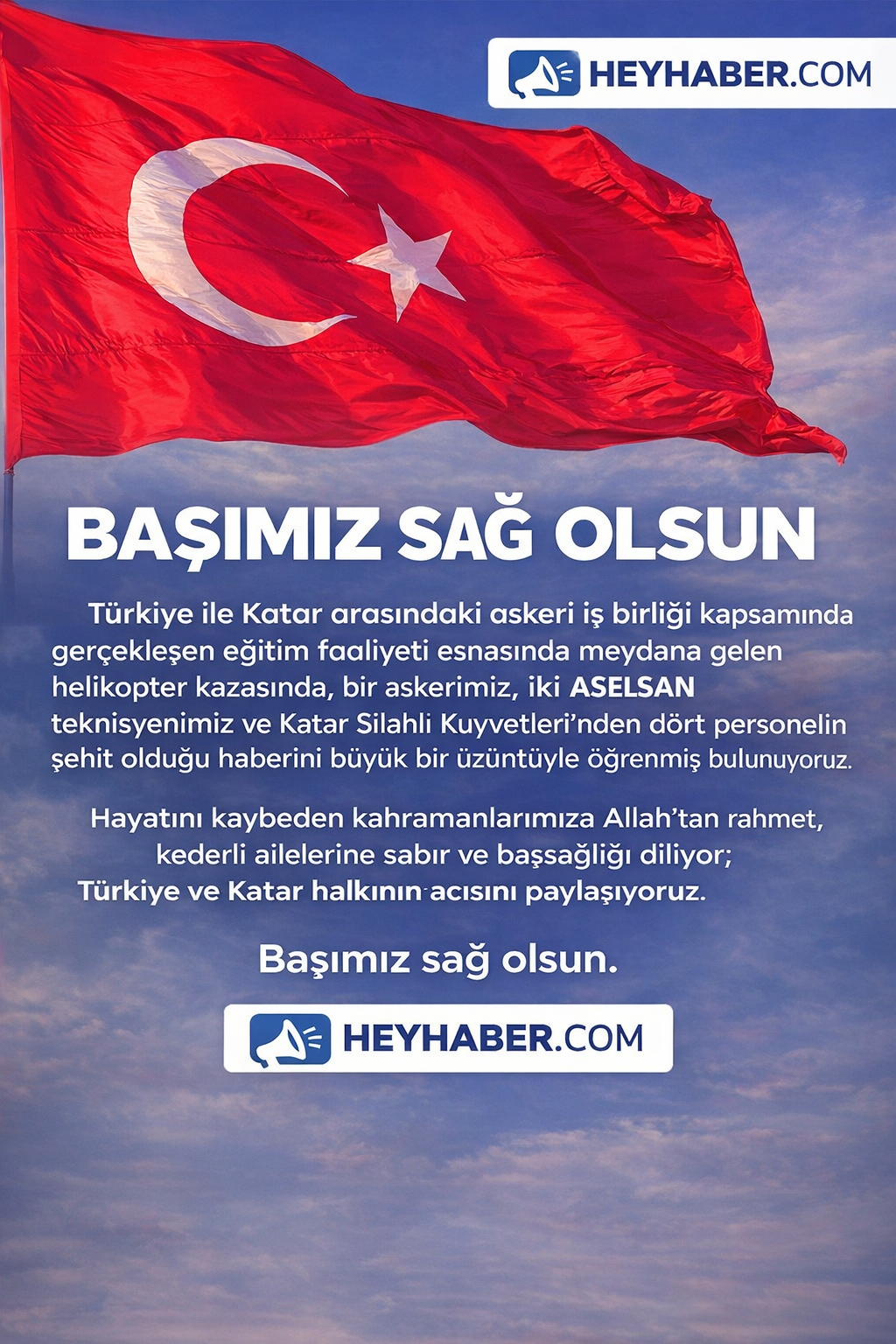 Katar’dan Acı Haber: Helikopter Kazasında Türk Askeri ve ASELSAN Personeli Şehit