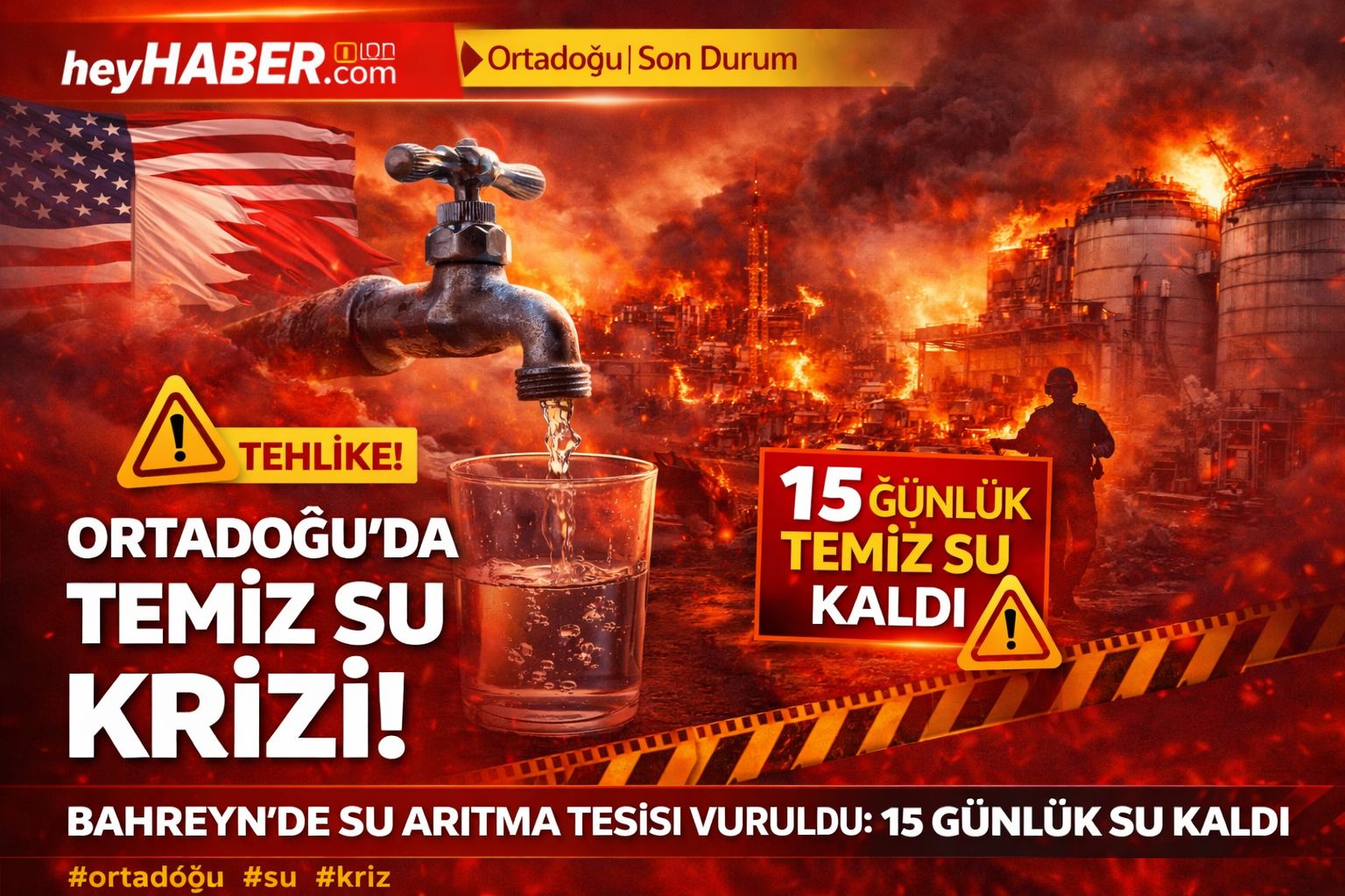 Bahreyn’de Su Tesisi Vuruldu mu? Orta Doğu’da ‘Su Kozu’