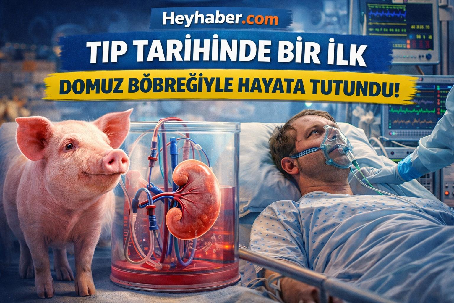 Domuz Böbreğiyle Yaşadı, İnsan Nakliyle Kurtuldu