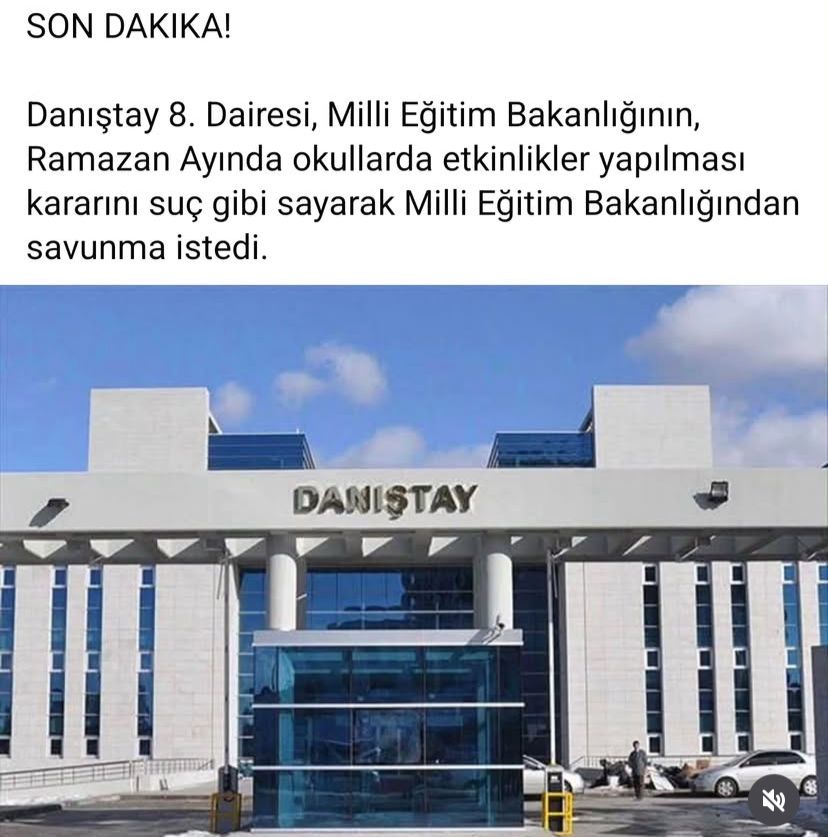 DANIŞTAY’DAN MEB’E “RAMAZAN” SORGUSU: OKULLARDAKİ ETKİNLİKLER İÇİN SAVUNMA İSTENDİ