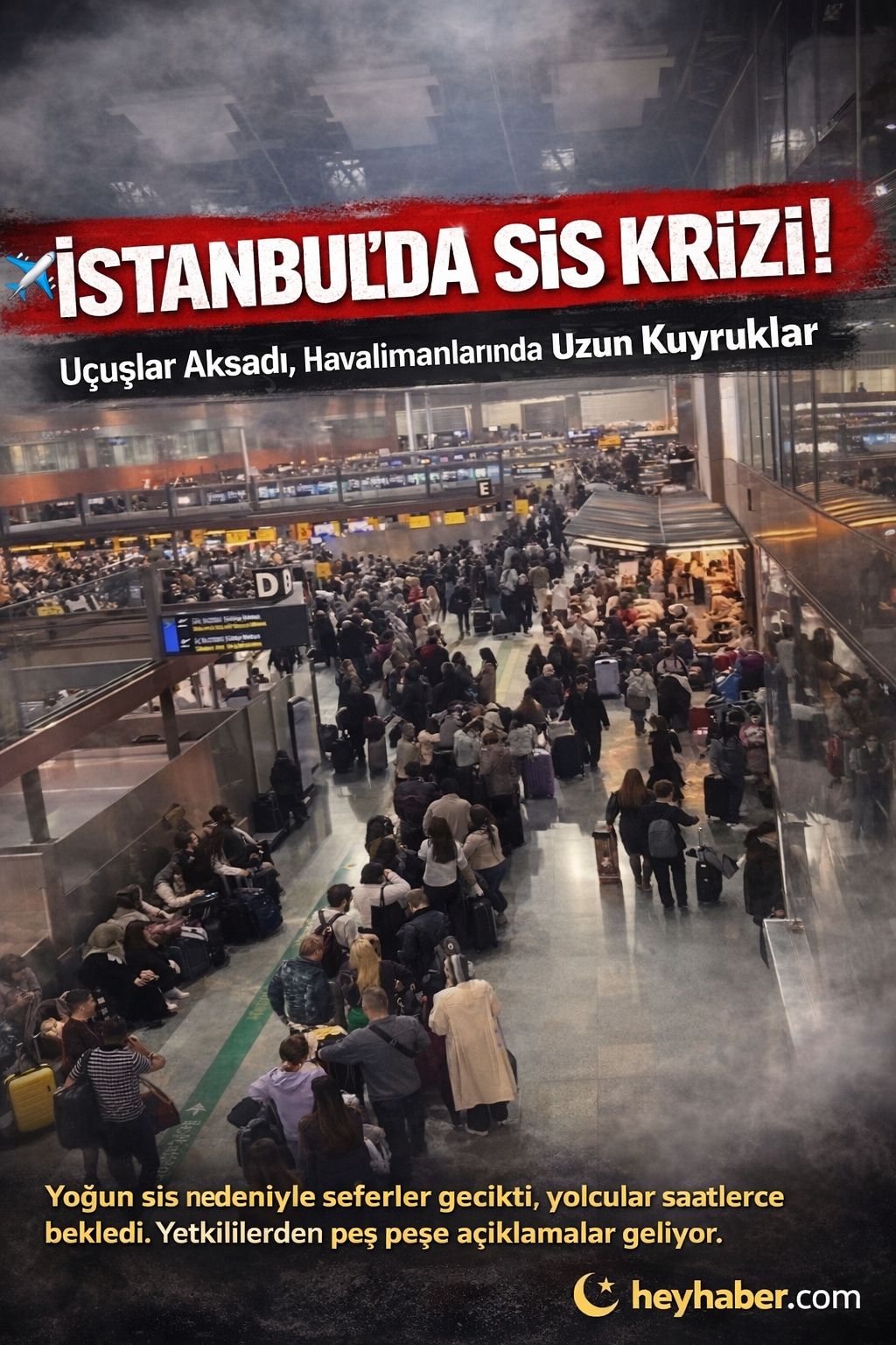 SİS İSTANBUL’U FELÇ ETTİ!