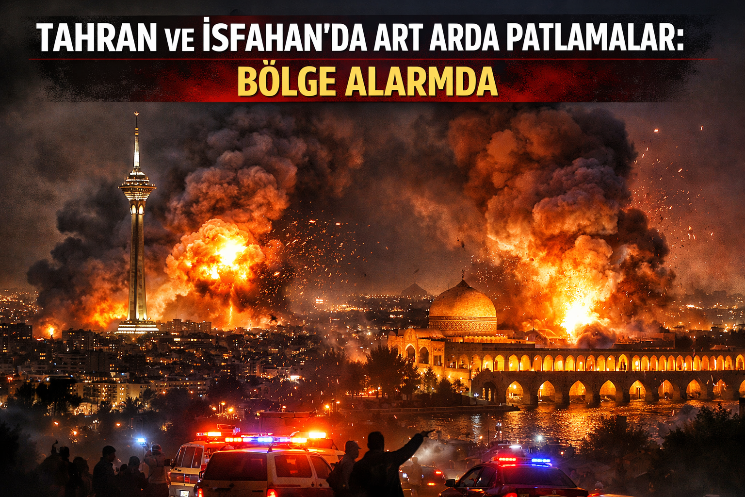Tahran ve İsfahan’da Art Arda Patlamalar: Bölge Alarmda!