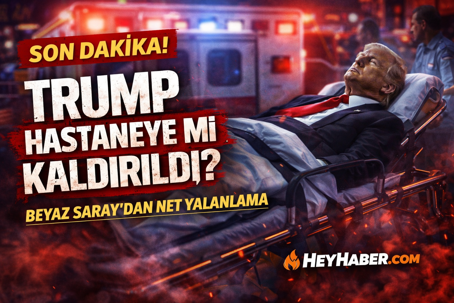 Trump hastaneye mi kaldırıldı? Neden? Yaşıyor Mu?