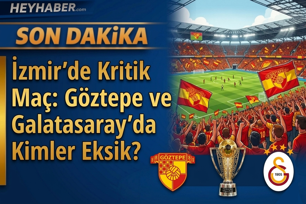 İzmir’de Kritik Maç: Göztepe ve Galatasaray’da Kimler Eksik?