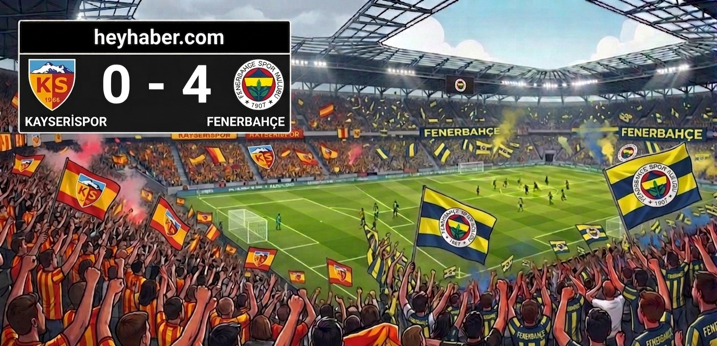 Fenerbahçe Kayseri’de Rahat Kazandı: 3 Puan 4 Golle Geldi
