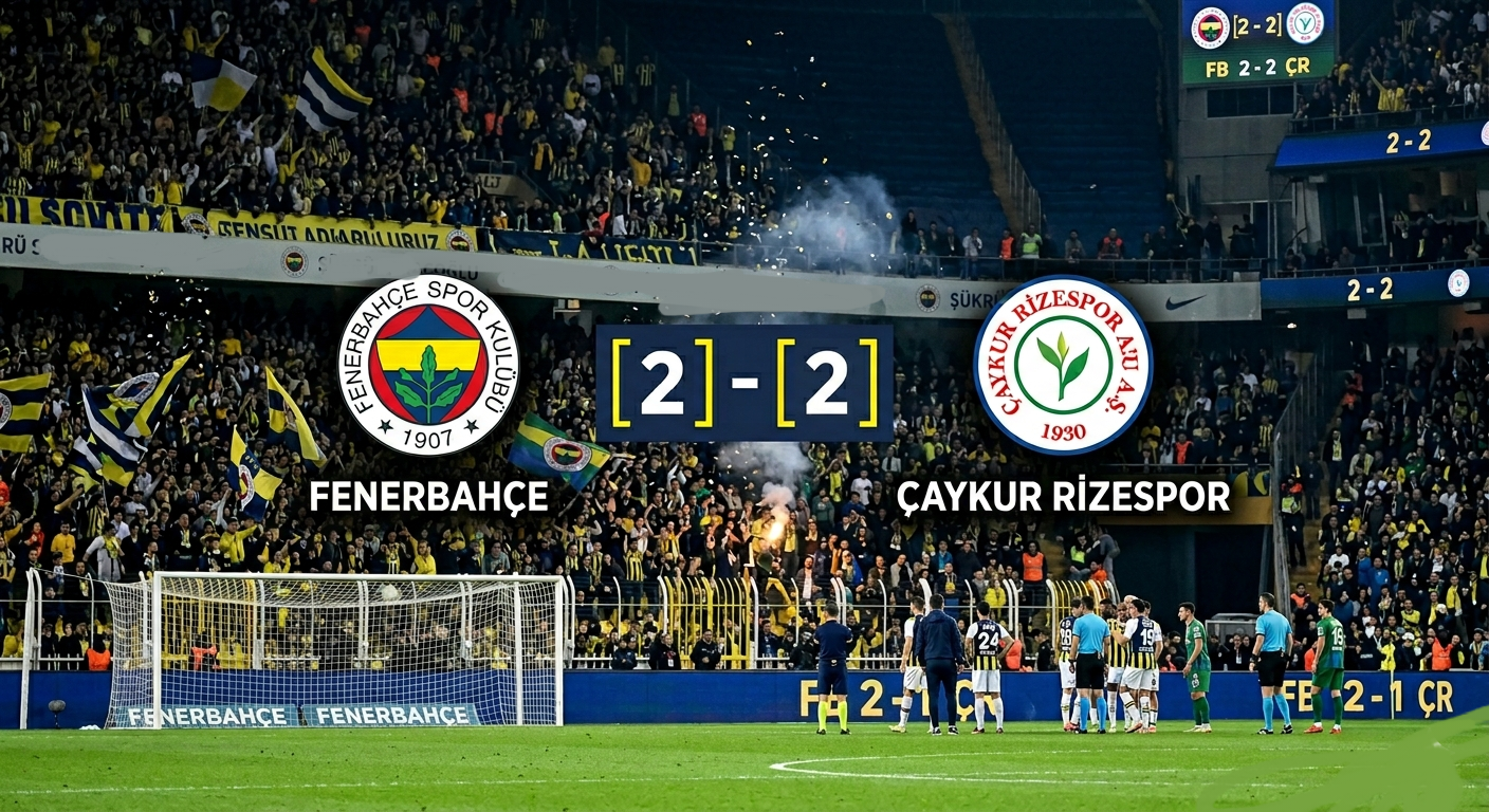 Fenerbahçe’ye Son Dakika Şoku: Şampiyonluk Yolunda Ağır Kayıp!