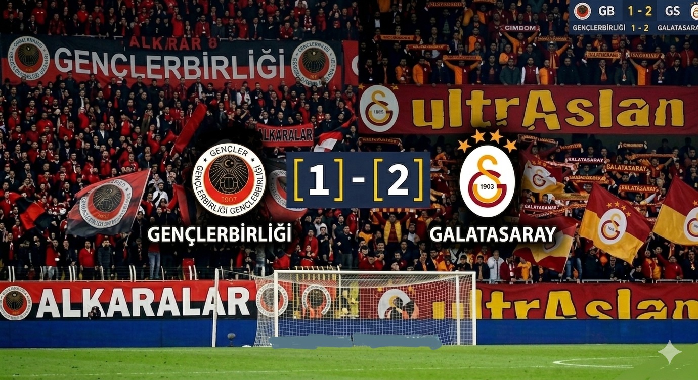 Galatasaray Ankara’da Nefes Aldı: Gençlerbirliği 1-2 Galatasaray