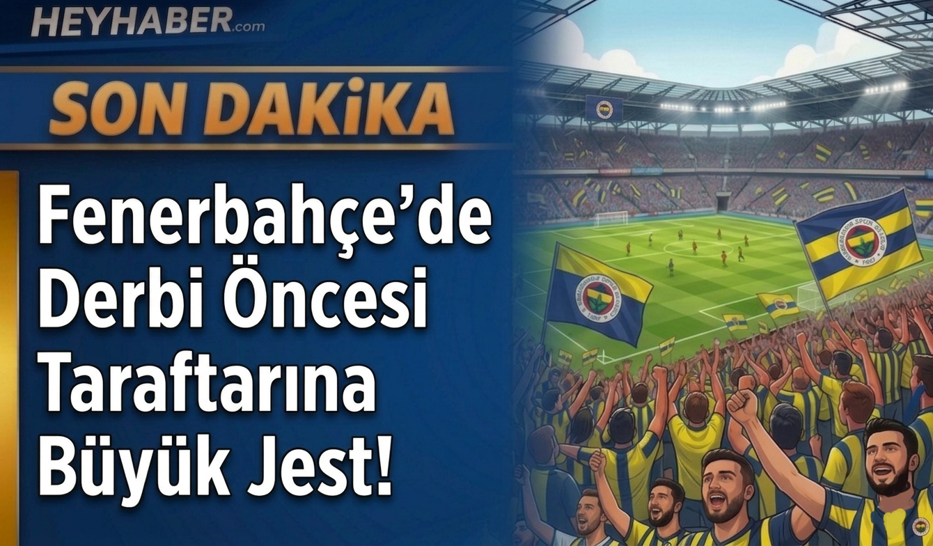Fenerbahçe’de Derbi Öncesi Taraftarına Büyük Jest!