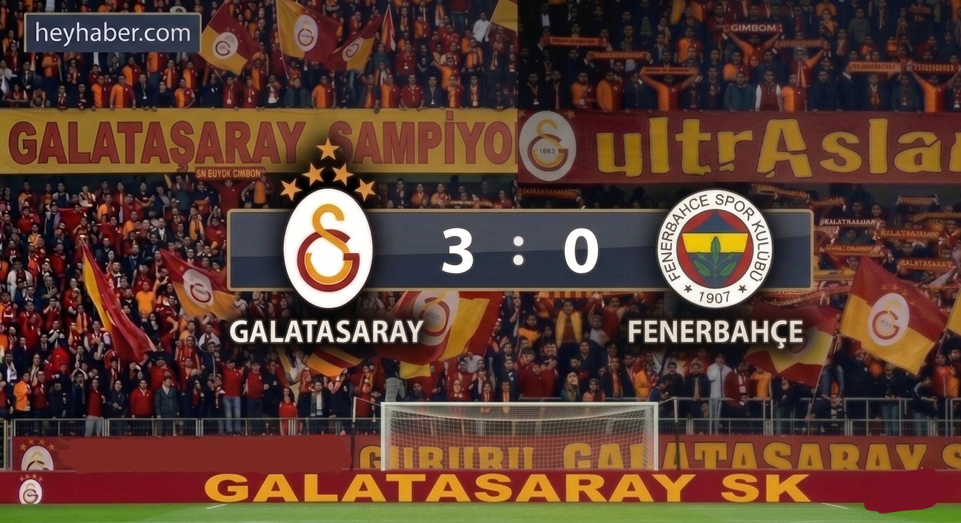 Derbide Galatasaray Fenerbahçe’yi 3 Golle Devirdi!