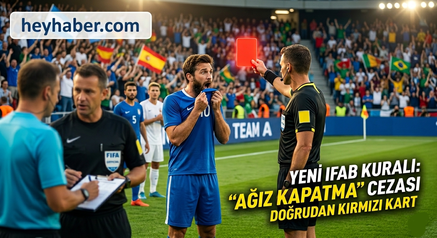 2026 Dünya Kupası Yeni Kuralları: Ağız Kapatmaya Kırmızı Kart